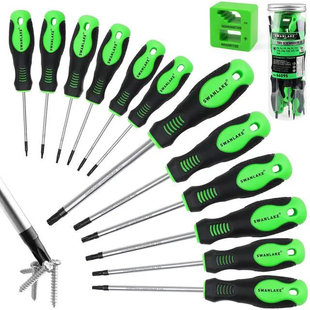 Main image of Screwdriver Set - 13 Pieces - T5 to T40 Star Screwdrivers