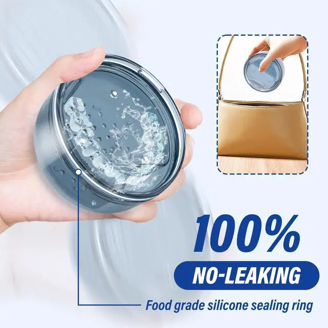 Alt view image 3 of 6 - Case Retainer Cleaning Case: 2 in 1 Retainer Case, No-Leak Denture Bath Box Cup, Complete Clean Care for Dentures, Clear Braces, Mouth Guard, Night Guard & Retainers