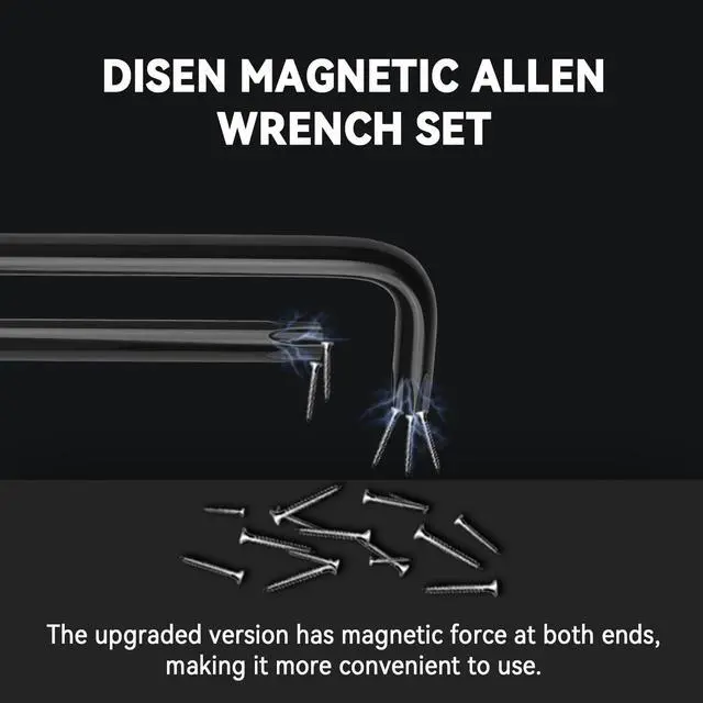 Alt view image 2 of 7 - 9 Pieces Torx Star Allen Wrench Set, Long Arm Star Key Set T10-T50, Chrome Vanadium Steel