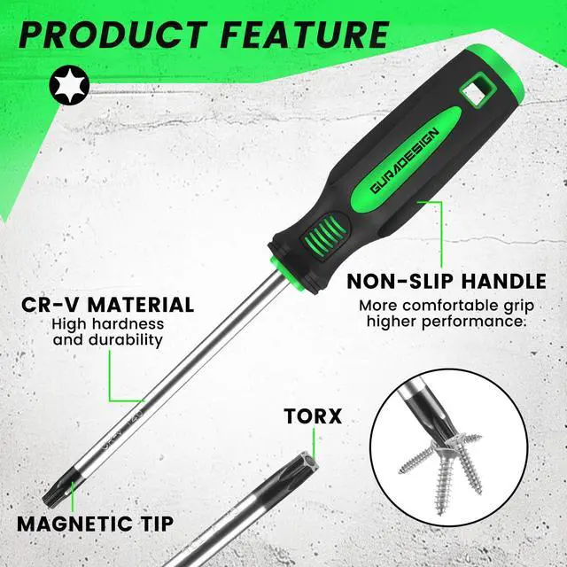 Alt view image 3 of 7 - 13 Pieces Magnetic Torx Screwdriver Set T5 -T40 Star Screwdrivers