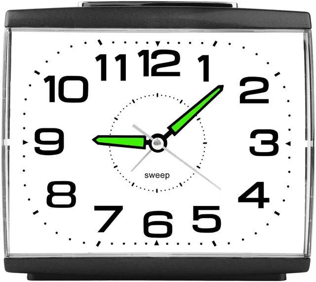 Main image of Large Alarm Clock for Bedside, Silent Non-Ticking Analog Clock with Night Light, Battery Powered, Gradually Increasing Alarm for Heavy Sleepers, Seniors