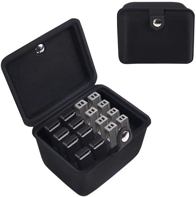 Main image of Flash Drive case USB case Organizer Silicone Material Holds 12 Thumb Drive case Office Home Portable Electronic Accessories Organizer for USB Flash Drive(Case Only) (16pcs Balck)