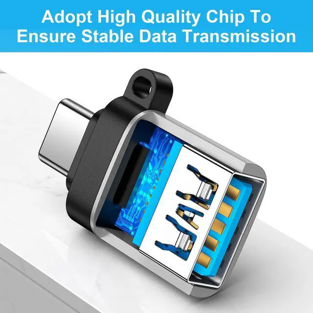 Alt view image 7 of 7 - USB C Adapter 4Pack, USB Male to USB C Female OTG Adapter, Type C to USB 3.0 Converter Connector for Samsung Galaxy A36 A26 A56 S26 Ultra S25 S24 S23 S22, MacBook Pro/Air, iPhone 17 17e 16, Mac, iPad