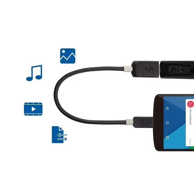 Alt view image 4 of 7 - 5Gbps USB C to USB 3.0 Adapter - 6 Inches, USBC Male to USBA Female OTG Adapter, Black