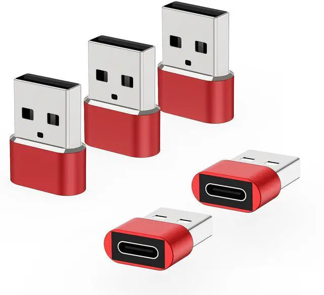 Main image of USB to USB C Adapter 5Pack,Type C Female to A Male Cable Converter for Apple Watch Ultra iWatch 10 7 8 SE,iPhone 16 15 14 Pro Max Plus,Airpods 4th,iPad 8th 9th 10th Air 5th Mini 6th Generation