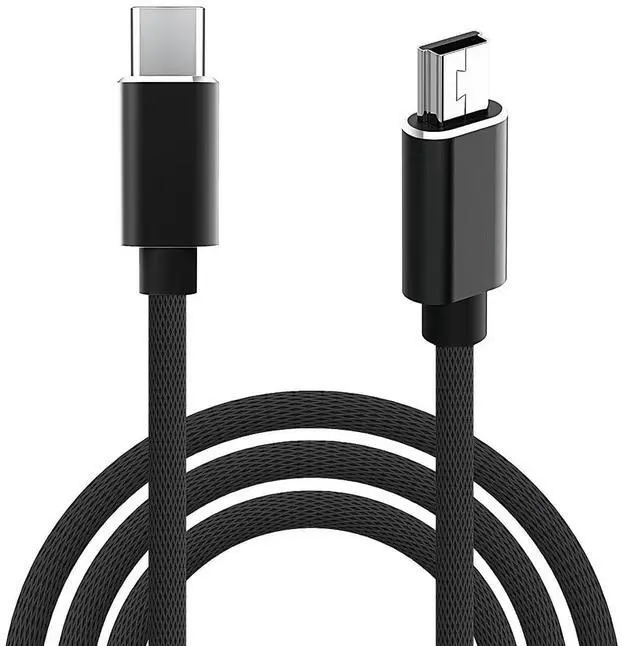 Main image of Type C to Mini USB Cable, USB C to 5-Pin Cable Charging Cord Support Sync Data for Compatible with Digital Camera, MP3 Player, GPS Receiver and More Mini B Devices - 3.3 feet