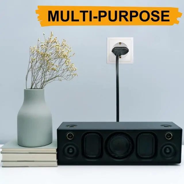 Alt view image 7 of 7 - 6 Pack US to Europe Plug Adapter, Type C European Travel Adapter, Outlet Wall Power Converter (Black)