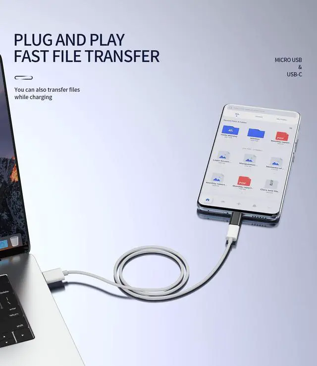 Alt view image 5 of 7 - Micro USB Female to USB C Male(3pack) Adapter Android Port Charge Cable to Type-C Charging Converter for Pixel 5XL LG Compatible for Samsung Galaxy Note S10 S20 S21 Ipad Pro Air4 Cord Connector