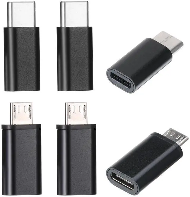 Main image of 3 Micro USB Male to USB C Female & 3 Type C Male to Micro USB-Female, Support Charge Data Sync Compatible with Phones Tablets