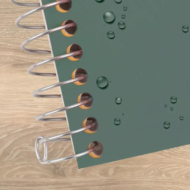 Alt view image 6 of 7 - Spiral Notebook, 2 Subject, College Ruled Paper, 6" x 9-1/2", 80 Sheets, Fights Ink Bleed, Water Resistant Cover, Seaglass Green (840029CH1-ECM)