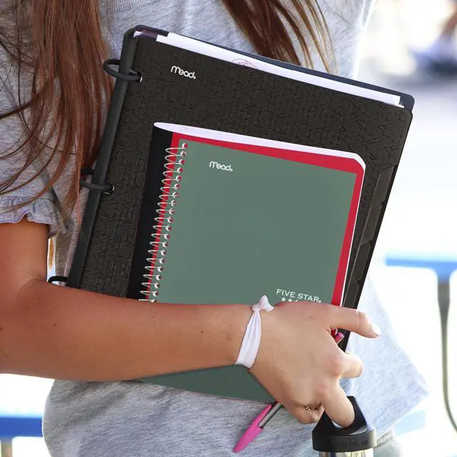 Alt view image 7 of 7 - Spiral Notebook, 2 Subject, College Ruled Paper, 6" x 9-1/2", 80 Sheets, Fights Ink Bleed, Water Resistant Cover, Seaglass Green (840029CH1-ECM)