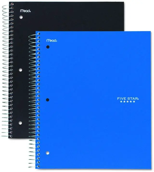 Main image of 06210 Wirebound 3-Subject Notebook, College Rule, 11 x 8 1/2, 150 Sheets, Assorted