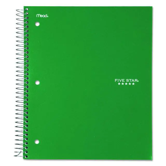 Alt view image 4 of 7 - 06210 Wirebound 3-Subject Notebook, College Rule, 11 x 8 1/2, 150 Sheets, Assorted