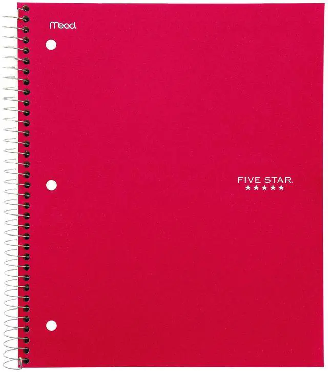 Alt view image 6 of 7 - 06210 Wirebound 3-Subject Notebook, College Rule, 11 x 8 1/2, 150 Sheets, Assorted