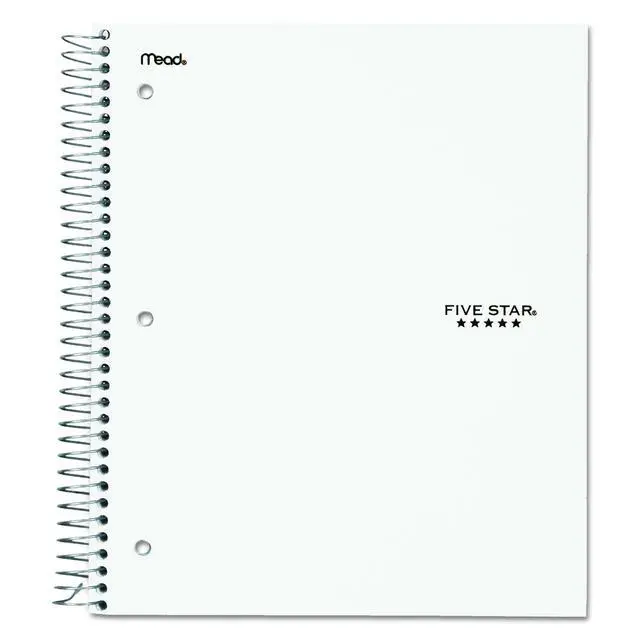 Alt view image 7 of 7 - 06210 Wirebound 3-Subject Notebook, College Rule, 11 x 8 1/2, 150 Sheets, Assorted