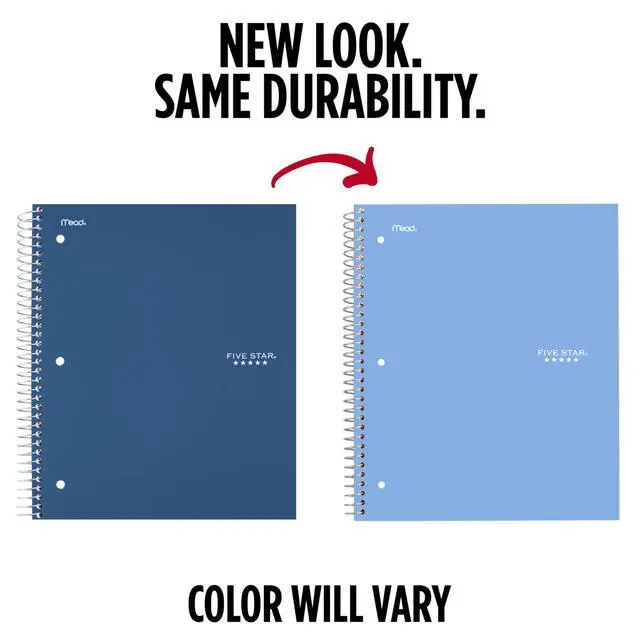 Alt view image 2 of 7 - Spiral Notebook + Study App, 1 Subject, College Ruled Paper, 8.5" x 11", 100 Sheets, Blue (Color May Vary) (72565)
