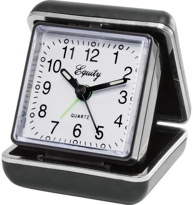 Main image of Equity 20080 Quartz Analog Fold-Up Travel Alarm Clock