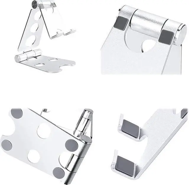 Alt view image 3 of 6 - Tablet Stand with Cord Holder Aluminum Alloy Foldable Phone Stand