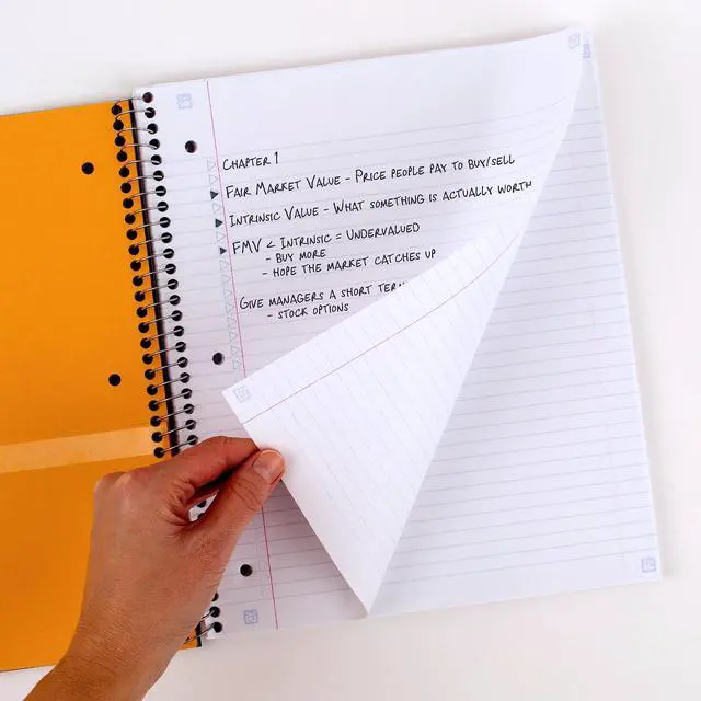 Alt view image 3 of 7 - Spiral Notebook + Study App, 2 Pack, 3 Subject, College Ruled Paper, 8-1/2" x 11", 150 Sheets, Fights Ink Bleed, Water Resistant Cover, Black, Green (820191)