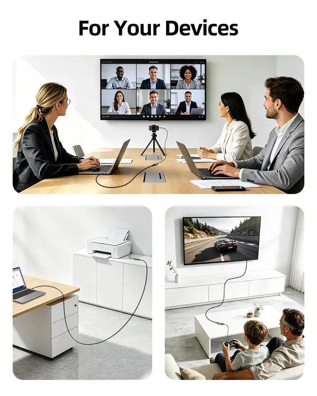 Alt view image 4 of 6 - USB Female to USB C Male Cable 1FT 2Pack,USB C to USB A Adapter OTG Adapter Cable 10Gbps Compatible with MacBook Pro/Air, iPhone 17/16/15/Pro Max/Pro, Samsung Galaxy S25/S24/S23