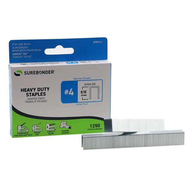 Alt view image 2 of 3 - 55916 Heavy Duty 9/16-Inch Length Staples, Arrow T50 Type, 1250 Count