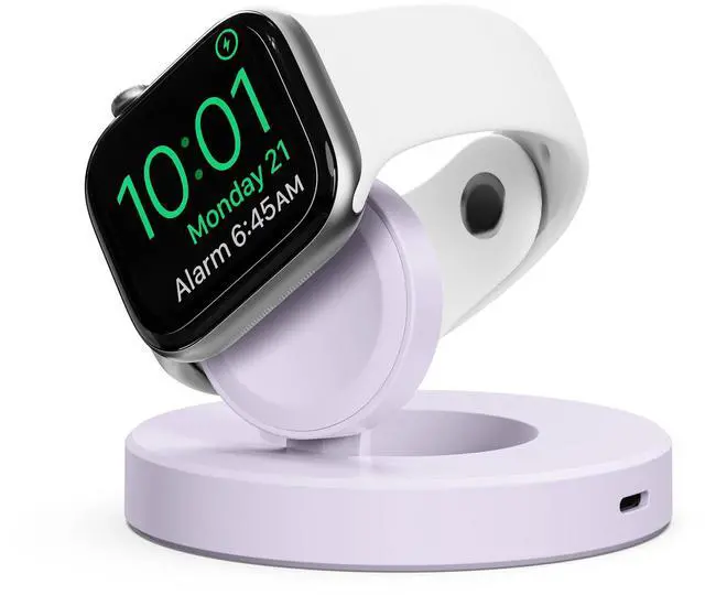 Main image of Magnetic Charger Adapter for Apple Watch,Foldable Wireless iWatch Charging Dock with USB C & iPhone Power Port,Portable Type C Charging Cable for iWatch Series 11 10 9 8,Ultra 3,SE,38/40/42mm