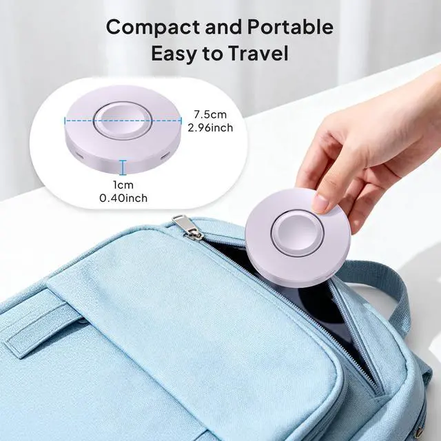Alt view image 6 of 7 - for Apple Watch Ultra 3 Charger,5W Foldable Magnetic Charging Dock with USBC & Lightning Power Port,Portable Type C Wireless Charging Stand for iWatch Series 11 10 9 8 7 6 5 4,Ultra SE 3 2 1