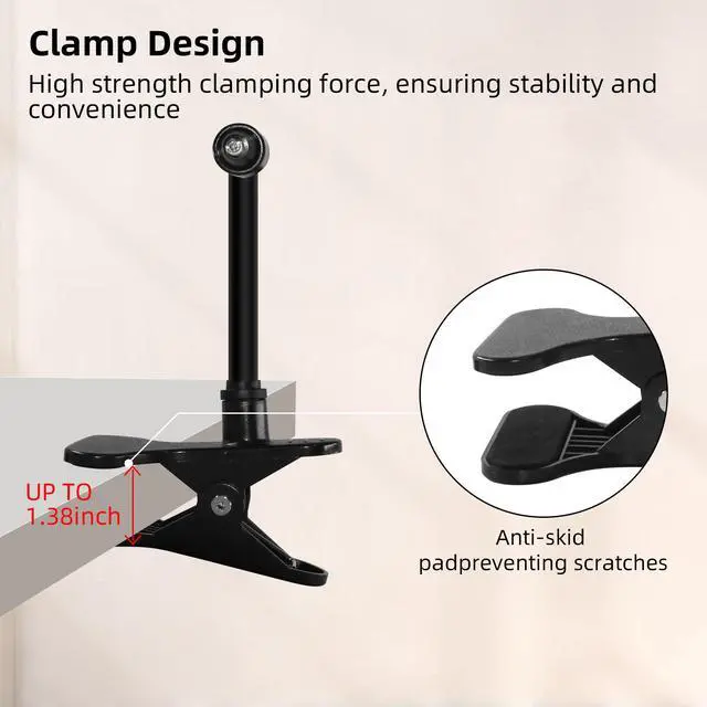 Alt view image 2 of 6 - 3.62" USB Clip on Fan Gentle Breeze Quiet Small Multi-Purpose Clip Fan with Strong Clamp for Desktop Tent Seedlings Router Electronic Equipment