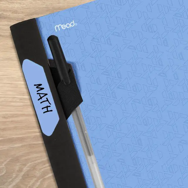Alt view image 6 of 7 - Advance Spiral Notebook + Study App, 5 Subject, College Ruled Paper, 8-1/2" x 11", 200 Sheets, Spiral Guard, Movable Tabbed Dividers, Pacific Blue (73150)