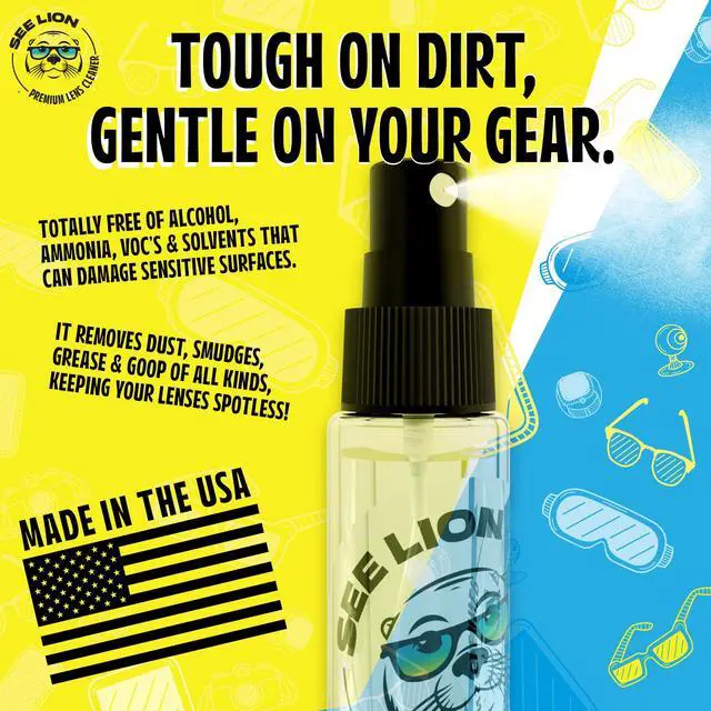 Alt view image 3 of 7 - See Lion Premium Lens Cleaner Kit | Safe for Glasses, Camera Lenses, Screens, and Optics - Streak-Free Formula with Microfiber Cloth | 30ml / 1oz Travel Size