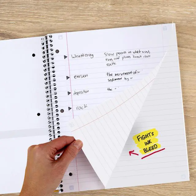 Alt view image 4 of 7 - Spiral Notebook + Study App, 1 Subject, College Ruled Paper, 8-1/2" x 11", 80 Sheets, Styles, 4 Pack (850222F)