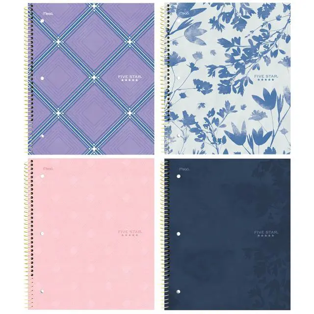 Alt view image 7 of 7 - Spiral Notebook + Study App, 1 Subject, College Ruled Paper, 8-1/2" x 11", 80 Sheets, Styles, 4 Pack (850222F)