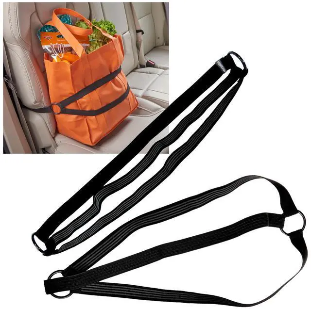 Main image of HoldTight Car Purse Holder, Grocery Bag Holder and Package Strap for the Front Seat, Back Seat or Trunk - 2-pack