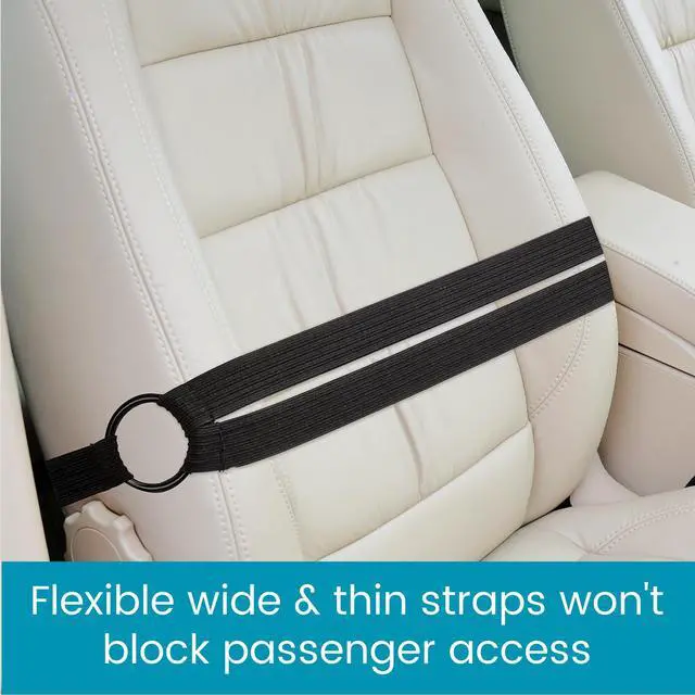 Alt view image 5 of 7 - HoldTight Car Purse Holder, Grocery Bag Holder and Package Strap for the Front Seat, Back Seat or Trunk - 2-pack
