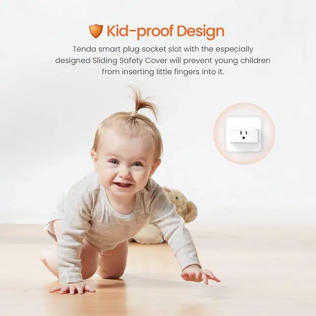 Alt view image 5 of 7 - SP9 (1 Pack) Smart Plug WiFi Outlet Switch with Energy Monitoring, Works with Alexa & Google Assistant for Voice & Remote Control, Timer & Schedule Function, 13A Safe Design, No Hub Required