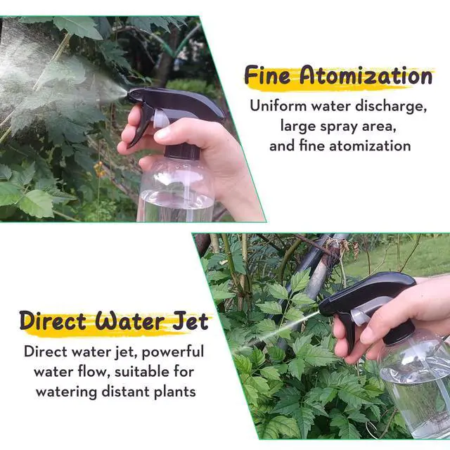 Alt view image 4 of 7 - Spray Bottle Empty Spray Bottles PET -10 oz/300 ml Plastic Water Sprayer bottles Refillable Containers Fine Mist Small Spray Bottles for HairCleaning Solutions, Cooking
