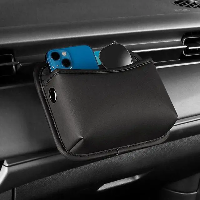 Alt view image 4 of 7 - Universal Car Side Pocket Organizer for Car Seat, PU Leather Car Pocket Pouch, Door, Window, Console, Keys Cards Cell Phone Sunglasses Holder for Car, Multifunctional Car Organizer Accessories.