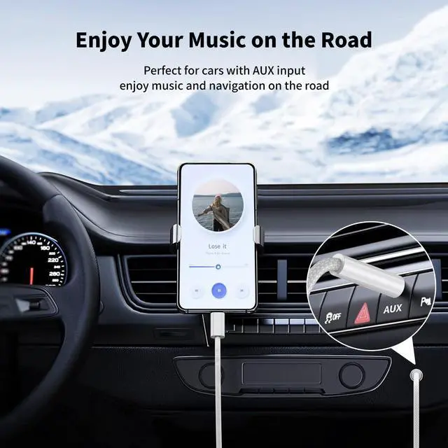 Alt view image 5 of 6 - (2 Pack 4.0ft) Aux to USB C Cable, Aux Cord for iPhone 17/16/15, USB C to 3.5mm Male Audio Jack Cable Compatible for Car/iPhone 16 Plus /16 Pro Max/Samsung Galaxy S23 S22 Note 20/ Pixel 5 XL