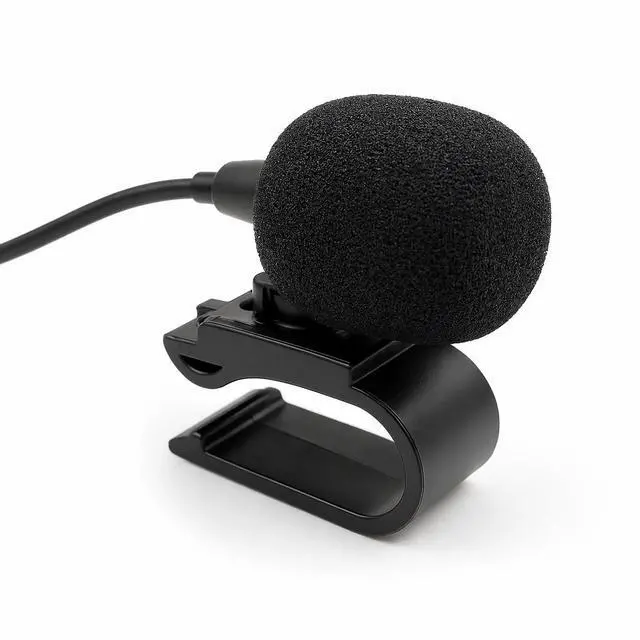 Alt view image 7 of 7 - 2.5mm Microphone Compatible Replacement for Pioneer DMH-series DMH-160BT DMH-1770NEX DMH-241EX DMH-WT8600NEX Car Stereo Receiver Clip-On External Dash Mic for Hands-Free Calls Voice Control 9FT Cable