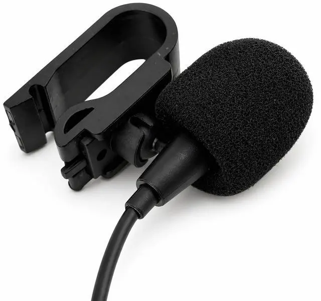 Alt view image 6 of 7 - 2.5mm Microphone Compatible Replacement for Pioneer DMH-series DMH-160BT DMH-1770NEX DMH-241EX DMH-WT8600NEX Car Stereo Receiver Clip-On External Dash Mic for Hands-Free Calls Voice Control 9FT Cable