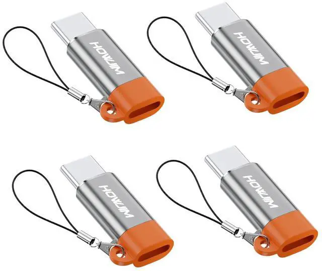 Main image of 8-Pin to USB C Adapter 4 Pack,27W PD Fast Charging 480Mbps Data Transfer,Type C Charger Connector Cable for Phone 15/16/17 Pro Max Pad Pro Ga-laxy,Not for Headphones/OTG/Flash Drive/Pencil Gray