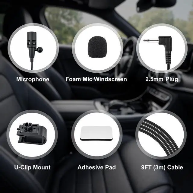 Alt view image 4 of 5 - Microphone 2.5mm Mic Handsfree Dash Car Stereo Receiver Replacement for Pioneer DEH-4500BT DEH-7300BT DEH-80PRS DEH-S31BT DEH-S31BT DEH-S4100BT DEH-S4200BT DEH-S6220BS DEH-X6500BT DEH-X65BT