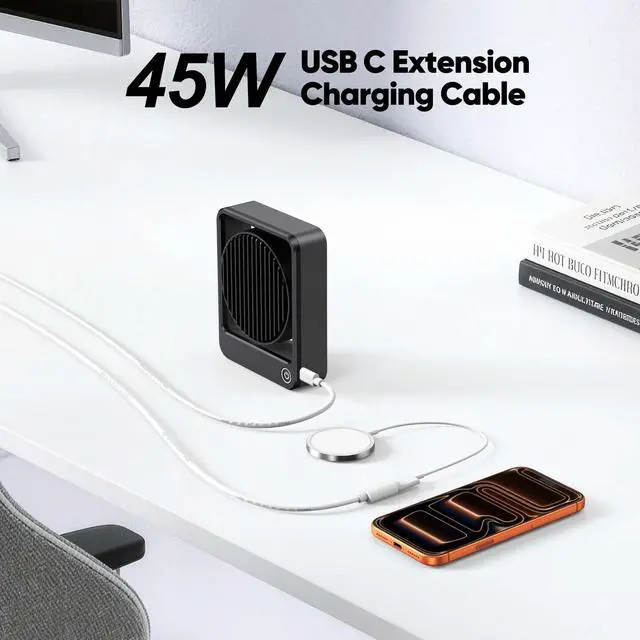 Alt view image 4 of 7 - USB C Extension Cable 6.6FT for Power Charging, White Waterproof USBC Male to Female Extender Cord 45W Charging Compatible with Ring USBC Solar Panel,Security Camera,Mag-Safe Charger,Phone
