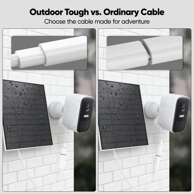 Alt view image 5 of 7 - USB C Extension Cable 6.6FT for Power Charging, White Waterproof USBC Male to Female Extender Cord 45W Charging Compatible with Ring USBC Solar Panel,Security Camera,Mag-Safe Charger,Phone