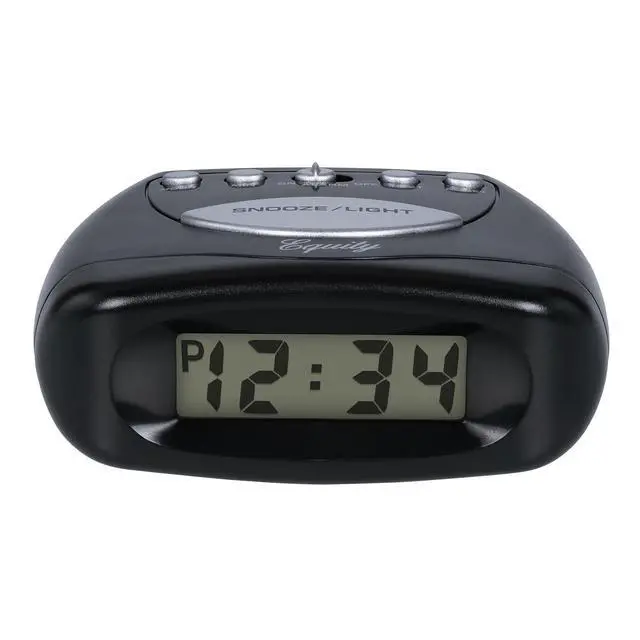 Main image of Equity 31003 LCD Snooze Alarm Clock, Black
