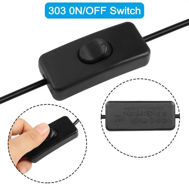 Alt view image 3 of 6 - USB Extension Cable 4 Pcs 5V Male to Female Extender with Switch Suitable for 5V USB Fan, LED Strip, Desk Lamp, Driving Recorder LED Strip