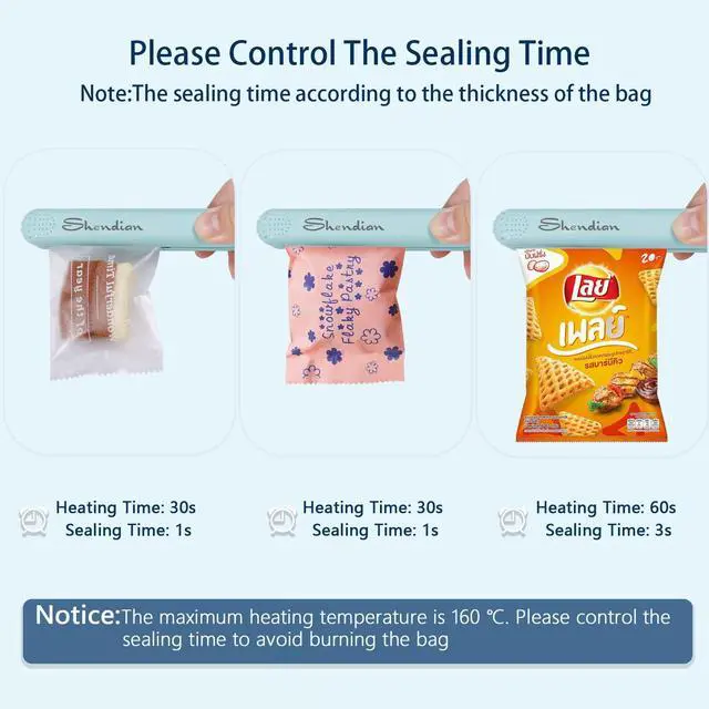 Alt view image 6 of 7 - Mini Chip Sealer, Portable Heat Bag Sealer for Food Storage