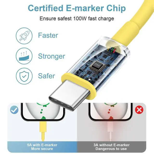 Alt view image 3 of 7 - USB A to USB C Cable for iPhone 16 15 Car Charger Carplay Cable, 2Pack 5FT Type A to Type C Charger Cable Compatible with iPhone 16E 16 15 Pro Plus Pro Max, iPad Pro 12.9/13 11,iPad Air 5/4 Gen