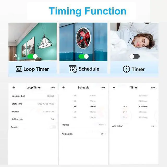 Alt view image 7 of 7 - Ewelink 30A Hight Power WiFi Smart Switch 110V/120V/240V, APP Remote with Timer, Wireless DIY Mode for Home Automation, Compatible with Alexa & Google Home