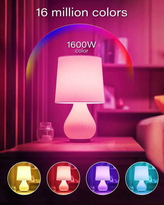 Alt view image 7 of 7 - Matter E12 Candelabra Smart Bulb - No Dedicated App Needed, Compatible with Apple Home, Alexa & Google. RGBCW Color & Tunable White for Bedroom Lamps, Living Room & Home Office Lighting(2 Pack)